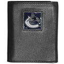 NHL - Vancouver Canucks Deluxe Leather Tri-fold Wallet Packaged in Gift Box-Wallets & Checkbook Covers,Tri-fold Wallets,Deluxe Tri-fold Wallets,Gift Box Packaging,NHL Tri-fold Wallets-JadeMoghul Inc.