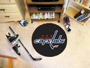 Round Rug in Living Room NHL Washington Capitals Puck Ball Mat 27" diameter