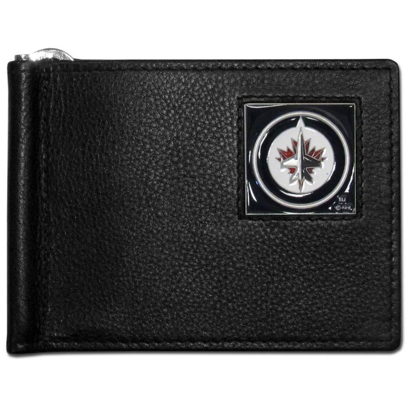 NHL - Winnipeg Jets Leather Bill Clip Wallet-Wallets & Checkbook Covers,Bill Clip Wallets,NHL Bill Clip Wallets-JadeMoghul Inc.