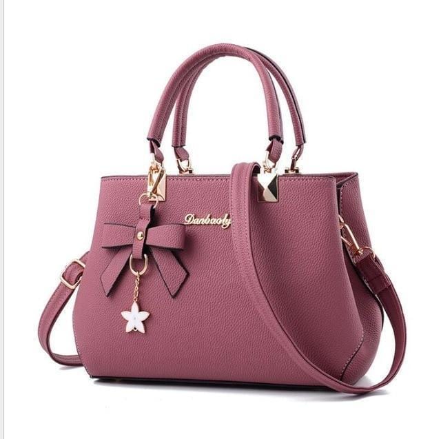 NIBESSER 2018 Elegant Shoulder Bag Women Designer Luxury Handbags Women Bags Plum Bow Sweet Messenger Crossbody Bag for Women-pink-JadeMoghul Inc.