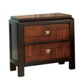 Nightstands and Bedside Tables Patra Transitional Nightstand, Acacia & Walnut Benzara