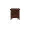 Nightstands and Bedside Tables Pine Wood 2- Drawer Night Stand,Brown Benzara