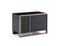 Nightstands Black Nightstand - 20" Brushed Black Stainless Bronze Nightstand HomeRoots