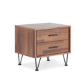 Nightstands Cheap Nightstands - 19'.69" X 15'.75" X 17'.93" Walnut Particle Board Nightstand HomeRoots