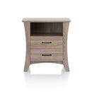 Nightstands Cheap Nightstands - 24" X 16" X 24" Rustic Natural Particle Board Nightstand HomeRoots