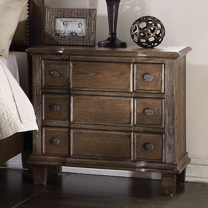 Nightstands Cheap Nightstands - 27" X 18" X 26" Weathered Oak Wooden Nightstand HomeRoots