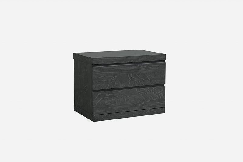 Nightstands Grey Nightstand - 24" X 16" X 18" Grey Nightstand HomeRoots