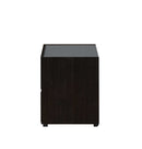 Nightstands Grey Nightstand - 24" X 17" X 20" Dark Grey And Light Espresso Mdf Nightstand HomeRoots