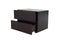 Nightstands Modern Nightstands - 18" Wenge Veneer and MDF Nightstand HomeRoots