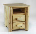 Nightstands Nightstands For Sale - 21.5" X 23" X 23" Clear Wood 2 Drawer Nightstand HomeRoots