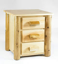 Nightstands Nightstands For Sale - 21.5" X 23" X 23" Clear Wood 3 Drawer Nightstand HomeRoots