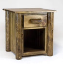 Nightstands Nightstands For Sale - 21.5" X 23" X 23" Vintage Whiskey Wood 1 Drawer Nightstand HomeRoots