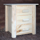 Nightstands Nightstands For Sale - 21" X 20" X 24" Natural Wood 3 Drawer Nightstand HomeRoots