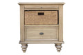 Nightstands Nightstands For Sale - 26" x 17" x 28" Wood, Basket Nightstand HomeRoots