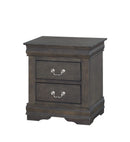 Nightstands Unique Nightstands - 15" X 21" X 24" Dark Gray Wood Nightstand HomeRoots