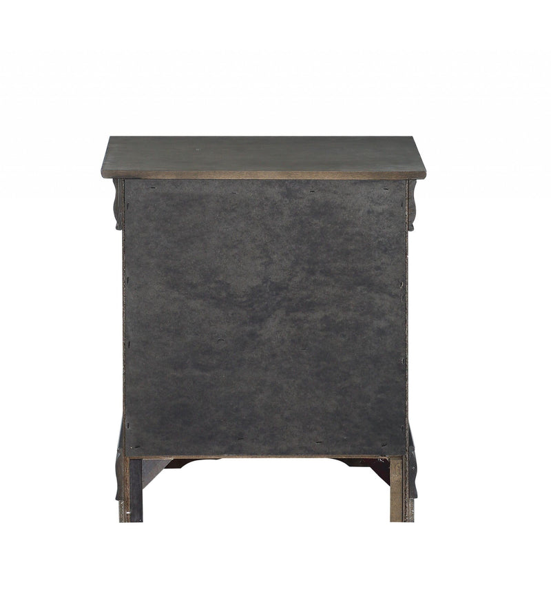 Nightstands Unique Nightstands - 15" X 21" X 24" Dark Gray Wood Nightstand HomeRoots