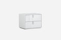 Nightstands White Nightstand - 22" X 18" X 18" White Nightstand HomeRoots