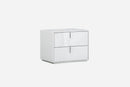 Nightstands White Nightstand - 22" X 18" X 18" White Nightstand HomeRoots