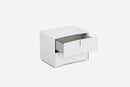 Nightstands White Nightstand - 22" X 18" X 18" White Nightstand HomeRoots