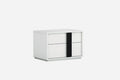 Nightstands White Nightstand - 24" X 16" X 16" White Nightstand HomeRoots