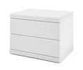 Nightstands White Nightstand - 24" X 16" X 18" White Nightstand HomeRoots