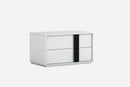 Nightstands White Nightstand - 31" X 19" X 18" White Nightstand HomeRoots