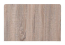 Nightstands Wood Nightstand - 16" X 24" X 28" Natural Sandy Gray Metal Wood Veneer (Paper) Nightstand HomeRoots