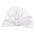 Nishine Baby Turban Hat with Bow Children Hats Cotton Blend Newborn Beanie Top Knot Caps Kids Headwear Photo Props Shower Gift AExp