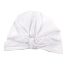 Nishine Baby Turban Hat with Bow Children Hats Cotton Blend Newborn Beanie Top Knot Caps Kids Headwear Photo Props Shower Gift AExp