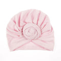 Nishine Baby Turban Hat with Bow Children Hats Cotton Blend Newborn Beanie Top Knot Caps Kids Headwear Photo Props Shower Gift AExp