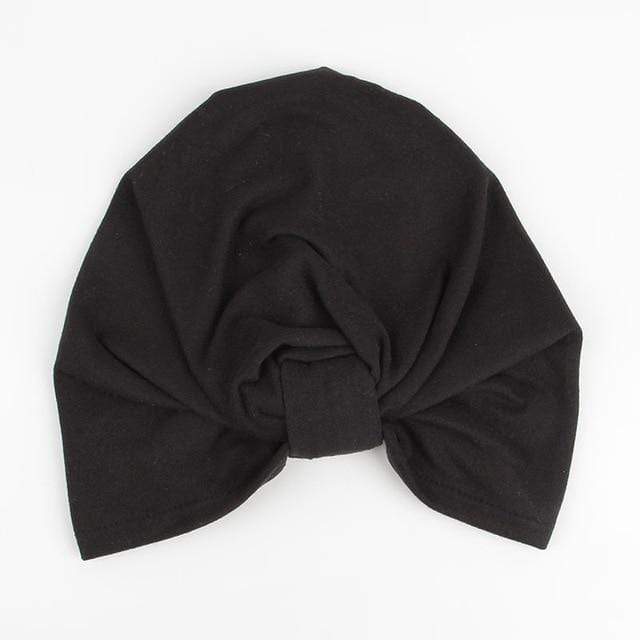 Nishine Baby Turban Hat with Bow Children Hats Cotton Blend Newborn Beanie Top Knot Caps Kids Headwear Photo Props Shower Gift AExp