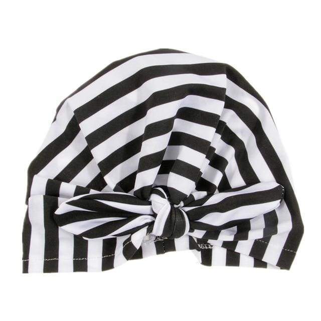 Nishine Baby Turban Hat with Bow Children Hats Cotton Blend Newborn Beanie Top Knot Caps Kids Headwear Photo Props Shower Gift AExp