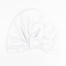 Nishine Baby Turban Hat with Bow Children Hats Cotton Blend Newborn Beanie Top Knot Caps Kids Headwear Photo Props Shower Gift AExp