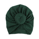 Nishine Baby Turban Hat with Bow Children Hats Cotton Blend Newborn Beanie Top Knot Caps Kids Headwear Photo Props Shower Gift AExp