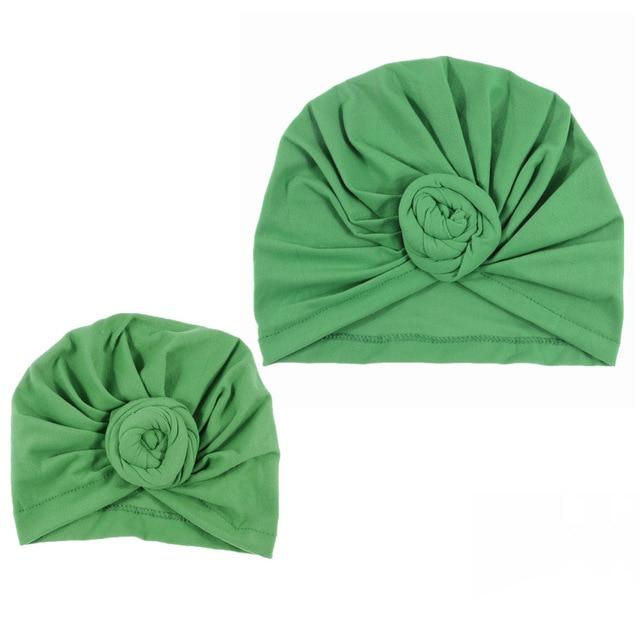 Nishine Baby Turban Hat with Bow Children Hats Cotton Blend Newborn Beanie Top Knot Caps Kids Headwear Photo Props Shower Gift AExp