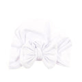 Nishine Baby Turban Hat with Bow Children Hats Cotton Blend Newborn Beanie Top Knot Caps Kids Headwear Photo Props Shower Gift AExp