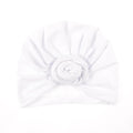 Nishine Baby Turban Hat with Bow Children Hats Cotton Blend Newborn Beanie Top Knot Caps Kids Headwear Photo Props Shower Gift JadeMoghul Inc. 