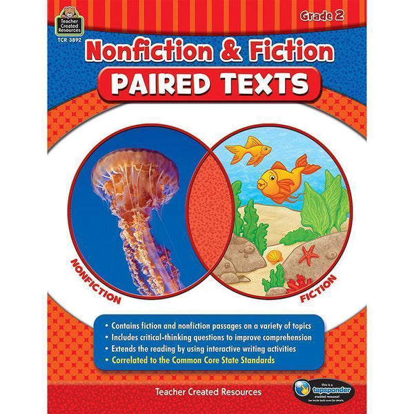 NONFICTION FICTION PAIRED TEXTS GR2-Learning Materials-JadeMoghul Inc.