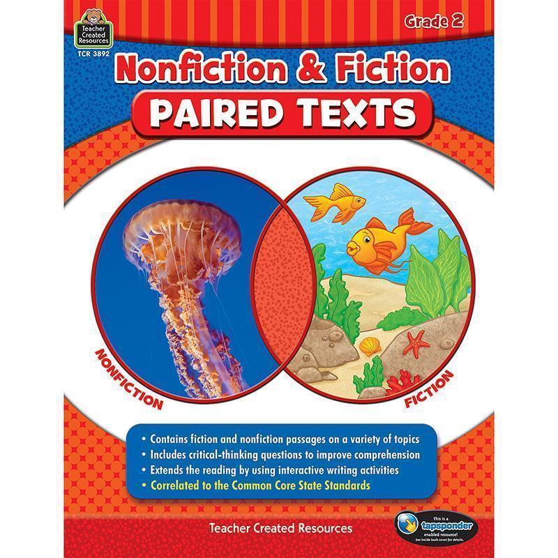 NONFICTION FICTION PAIRED TEXTS GR2-Learning Materials-JadeMoghul Inc.