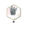 Nordic Hexagon Green Plant Canvas Painting HD Cactus Pineapple Wall Pictures For Living Room Fashion Home Decor Poster Wall Art JadeMoghul Inc. 