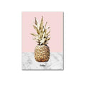 Nordic Pink Gold Pineapple Poster Golden Cactus Canvas Paintings for Living Room Modern Home Decoration Wall Art Pictures JadeMoghul Inc. 