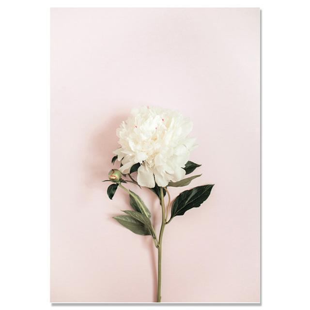 Nordic Poster Flower Wall Pictures For Living Room Posters And Prints Cuadros Obrazy Wall Art Canvas Painting Picture Unframed-13X18cm No Frame-E-JadeMoghul Inc.