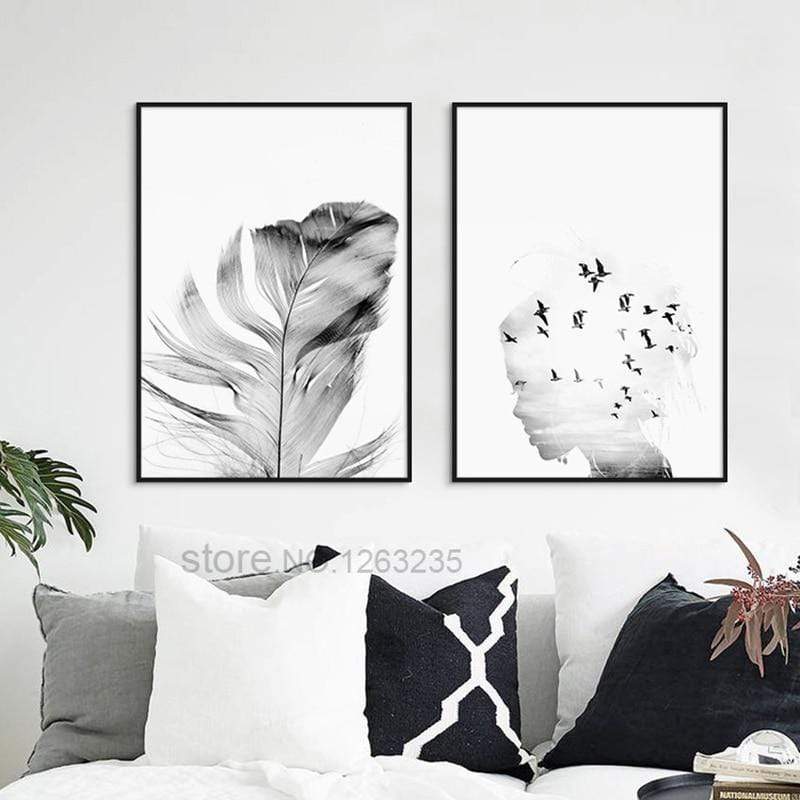 Nordic Poster Pink Flower Picture Posters And Prints Wall Pictures For Living Room Wall Art Canvas Painting Quadro Unframed JadeMoghul Inc. 