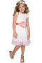 White Lace Fit & Flare Party Dress - Girls