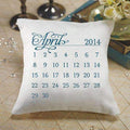 "Notable" Personalized Ring Pillow with Wedding Date Design Berry (Pack of 1)-Wedding Ceremony Accessories-Lavender-JadeMoghul Inc.