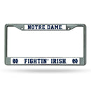 Unique License Plate Frames Notre Dame Chrome Frame