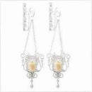 Candle Wall Sconces Bedazzling Pendant Sconce Duo