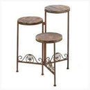 Novelty & Decorative Gifts Decoration Ideas Rustic Triple Planter Stand Koehler