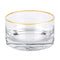 Novelty & Decorative Gifts Decorative Glass Bowls - Manhattan Bowl Dazzling Gold Rim  5.5" Badash