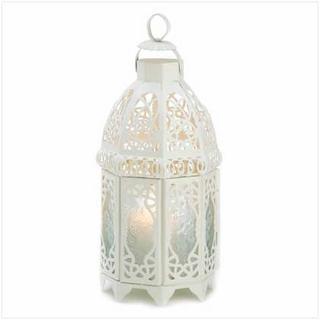 Novelty & Decorative Gifts Decorative Lantern White Lattice Lantern Koehler